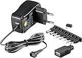 goobay 53995 Universal Netzteil 3V - 12V max 7,2 W Netzgerät mit 1x USB-Adapter...