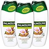 3 er Pack Palmolive Cremedusche Naturals Mandel & Milch 3 x 250 ml