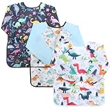 Apricitie 3 Stück Malschürze Kinder, Kinder Wasserdicht Malerkittel...