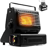 NAYVER® Campingheizung 1300 Watt, 2 in1 - Gasheizung &...