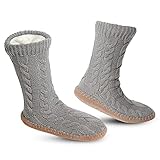 Vihir Hüttensocken Herren & Damen Winter, Dicke Pantoffel Socken, Rutschfeste...