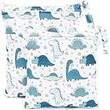 FenFang Wetbag Kindergarten, 2 Stück Nasstaschen Windeltasche Stoffwindeln...