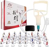 Youyijia 32 Schröpfbecher Set für traditionelle chinesische Therapie und...