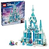 LEGO Disney Frozen Elsas Eispalast Bauset für Kinder, Prinzessinnenschloss mit...