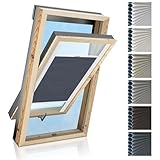 Estika Custom Dachfenster Wabenplissee - Nach maß - Premium Kollektion 7 Stoff...