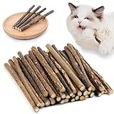 OSDUE 32 Stück Katzenminze Sticks, Matatabi-Kausticks, Katzenminze Spielzeug...