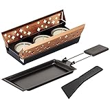 KUHN RIKON Candle Light Mini Schweizerkreuz Raclette Set, kupfer,...