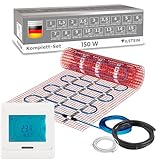 VILSTEIN Elektrische Fußbodenheizung 150W/m², für Fliesen Laminat und mehr,...