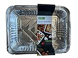 daniplus 4er Set Aluschale, Abtropfschale, Alu-Tropfschalen Grillschale...