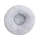 Fhodigogo Hundebett Katzenbett Waschbar Donut Hundebett Weiches Plüsch Rundes...