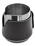 Cosumy Milchkännchen Edelstahl 350ml Schwarz - Milch Aufschäumen für...
