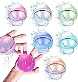 Wasserbomben 6 PCS Wasserbomben Selbstschließend Schnellfüller Wasserbomben...