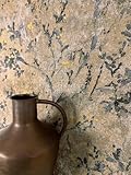NEWROOM Tapete Braun Vliestapete Blätter - Mustertapete Floral Grau Gold Äste...
