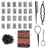 FOGAWA 24 Stück Bartperlen, Runenperlen, Wikinger, Zubehör, Perlen, Runen,...