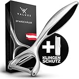 VALUXE® Premium Sparschäler mit scharfer Edelstahl Klinge & rutschfestem Griff...