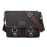 XFLYP Umhängetasche, Vintage Canvas Schultertasche Herren, Multifunktionstasche...