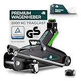 CargoVA Rangierwagenheber 2T hydraulisch | TÜV-Zertifiziert | Hubhöhe...