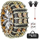 FethFire 8 Stück Universal Schneeketten Auto, Snow Chains für SUV PKW,Neue...