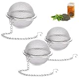 Teeei, Tea strainer, 3 Stück Gewürzfilter, Teesieb edelstahl, Teebrühkorb,...