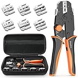 Crimpzange Wechselbacken Set, Preciva 6-teiliges Schnellwechselbacken...