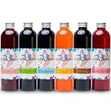 Sirup Partyset 6 x 250ml für Slush, Getränke AZO und Glycerin Frei | Slushy...