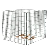 TRUTZHOLM Metall Kompostgitter Gartenkomposter werkzeugloser Aufbau 80 × 80 x70...