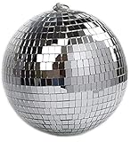 Spiegel-Discokugel, 20 cm, ideal für Partys oder DJ-Lichteffekt, Weihnachten