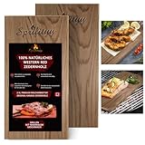 Sprifityy 2 Stück Zedernholzbrett zum Grillen- Mittel (30 x...
