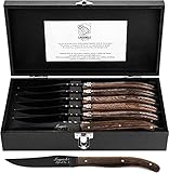 Laguiole Style de Vie Steakmesser Luxury Line, 6-teilig, Wenge holz