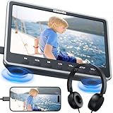 GOnavidio 12,5' DVD-Player Auto mit HDMI-Eingang, Kopfhörer, Montagehalterung,...