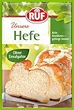 RUF Hefe ohne Emulgator, Trockenhefe zur Herstellung von Hefeteig, Kuchen, Brot,...