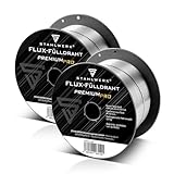 STAHLWERK FLUX Fülldraht Ø 0,8 mm 2er Set E71T-GS – je 1 kg D100-Spule für...