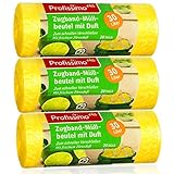 Profissimo Müllbeutel mit Kordelzug, mit frischem Zitrusduft – 30 Liter –...