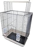 Interzoo Vogelkäfig Big Ara Schwarz/Beige