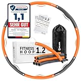 HULAKA® Hula Hoop Reifen Erwachsene (1,2kg) - Fitnessreifen mit Gewicht zum...