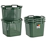 BURI 5x Erntekorb Gartenkorb lebensmittelecht - 25L Kartoffelkorb Obstkorb...