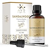 AVD ORGANICS Ätherisches Sandelholzöl 30 ml | 100% rein & natürlich |...
