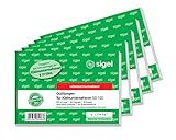 SIGEL SD120/5 Quittungsblock für Kleinunternehmer, fortlaufend nummeriert,...