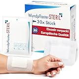 MedTreu Wundpflaster steril 8x10 cm – 30 Stück einzeln verpackt |...