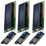 AZDelivery 3 x HD44780 16x2 LCD Modul Display Bundle mit I2C Schnittstelle 2x16...