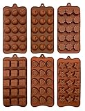 Backform Pralinenformen Set aus Silikon zum Backen, Bonbons Kleine flexible Form...