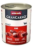 Animonda GranCarno Hundefutter, Nassfutter für erwachsene Hunde, Rindfleisch...