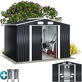 Deuba GARDEBRUK® XXL Metall Gerätehaus 5m² mit Fundament 257x205x178cm...