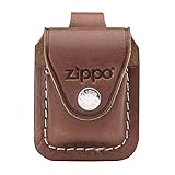 Zippo Ledertasche braun mit Schlaufe
