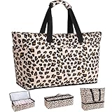 ISEYOU Strandtasche XXL Familie mit Kühltasche, Groß Strandtasche mit...