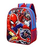 Marvel Spiderman Kinder-Rucksack, Jungen, Spider-Man, Venom, Carnage, Grün,...