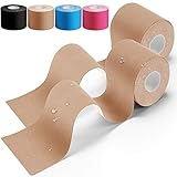 HONYAO® Kinesiotapes 2 Rollen, Kinesiologie Tape (5m×5cm), Physio Tape für...