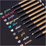Metallic Stifte, 10 Farben Metallischen Marker Set für Fotoalbum DIY Scrapbook,...