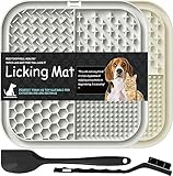 Lesipee Leckmatte Hund, 2 Stück, Schleckmatte Hund mit Silikonspatel und...