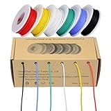TUOFENG 24 AWG Elektronik kabel set 0,20mm² Flexibler Silikon Leitungen...